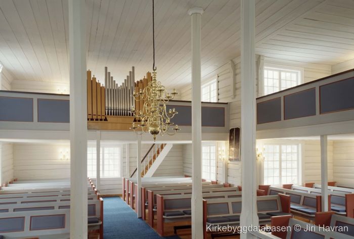 Moskenes kirke orhan. Foto.